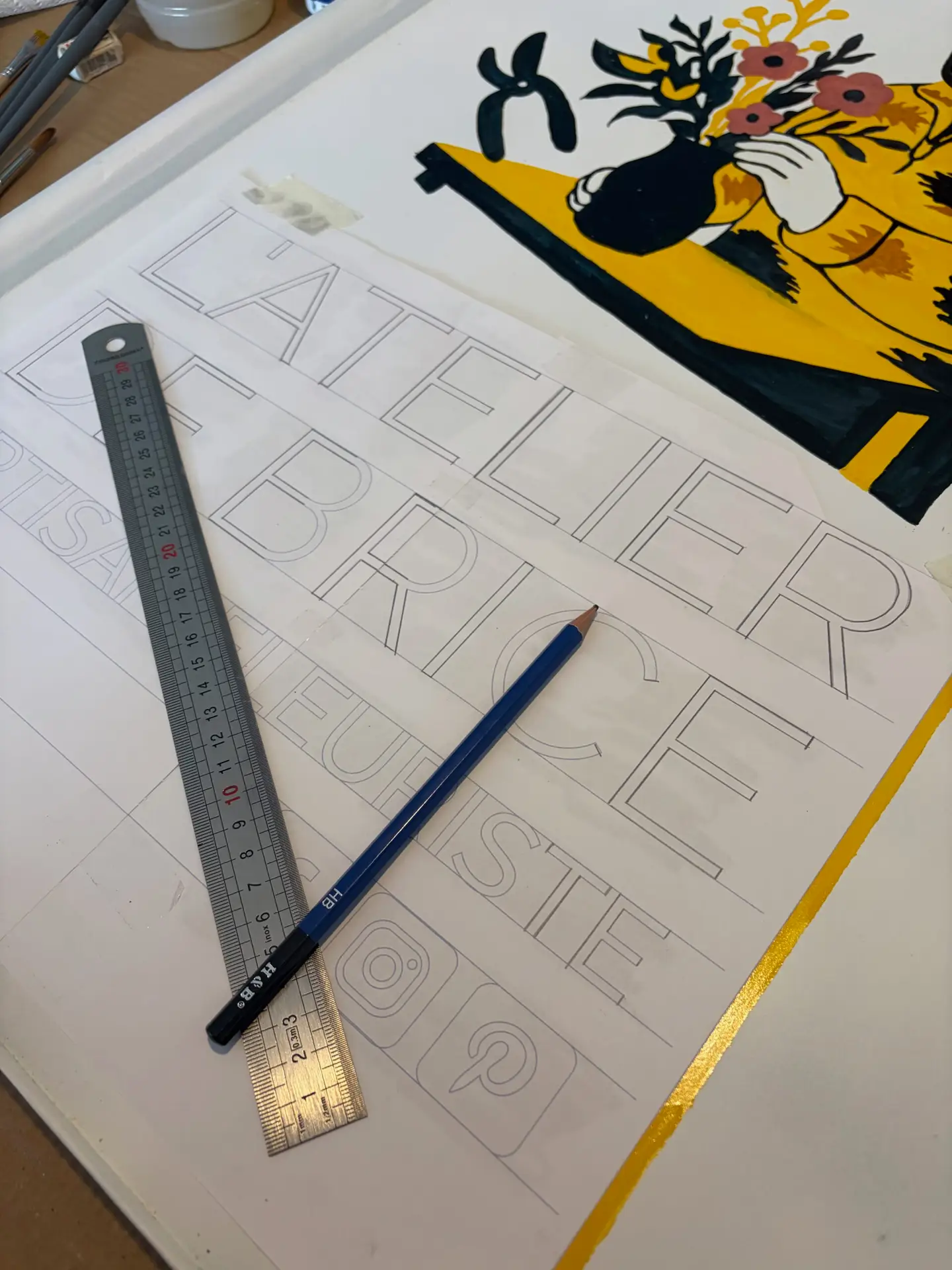Peintre en lettre Atelier de brice